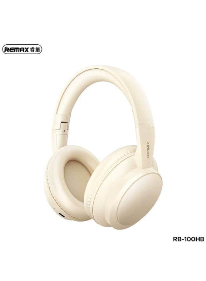 REMAX Bluetooth 5.4 Over-Ear Headphones, Foldable Lightweight Wireless Headset with Soft Leather Ear Cushions, 3 EQ Sound Modes for Music, Calls, Travel and Daily Use - Image 1